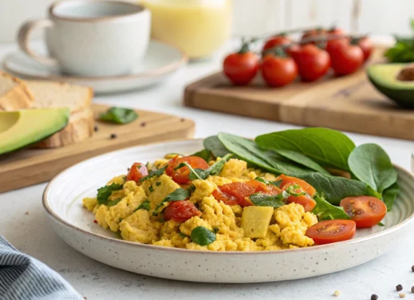 Super Eggy Vegan Tofu Scramble