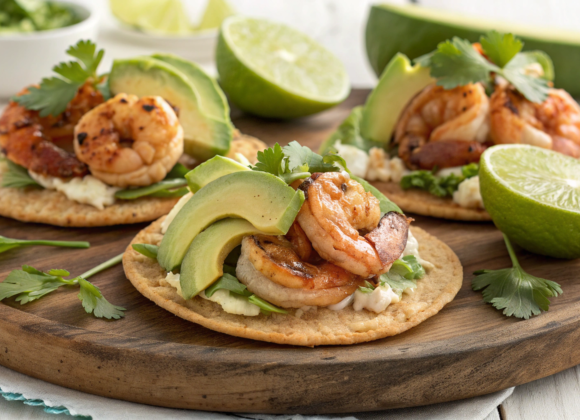 Grilled Shrimp Tostadas