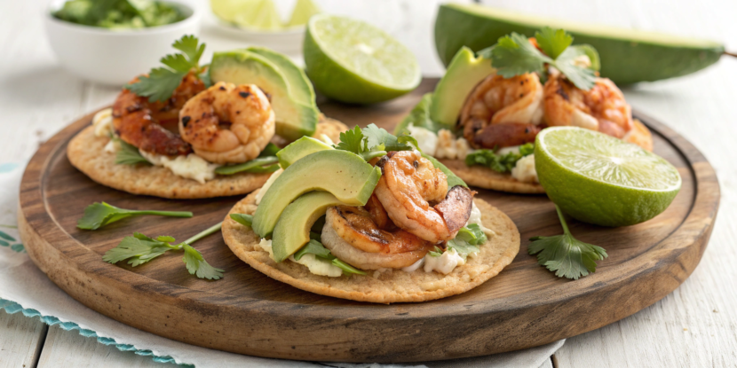 Grilled Shrimp Tostadas