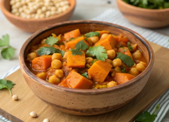 easy sweet potato chickpea curry