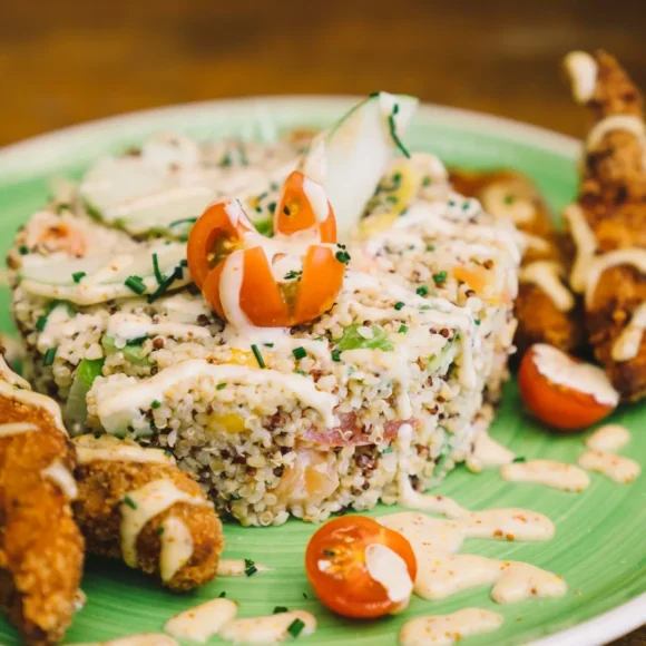 crispy rice salad vegan