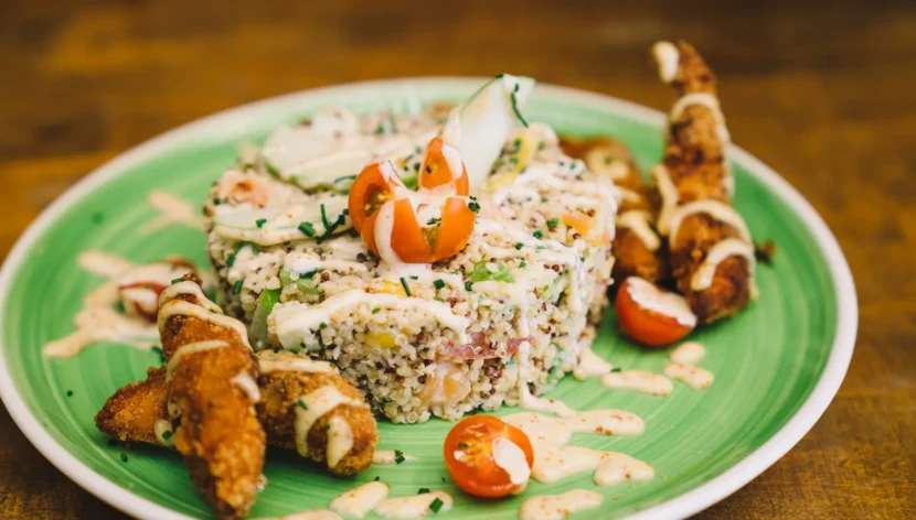 crispy rice salad vegan