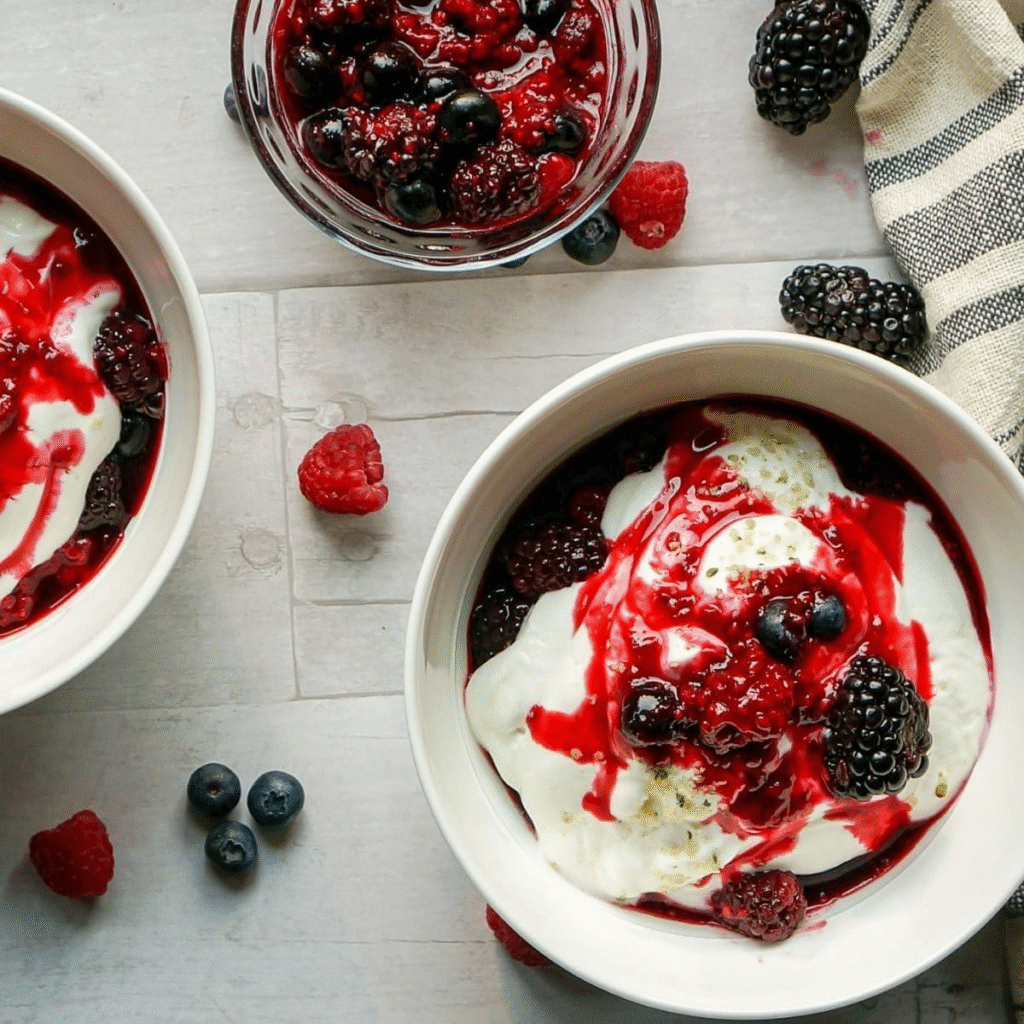 Low Carb Berry Yogurt Bowl