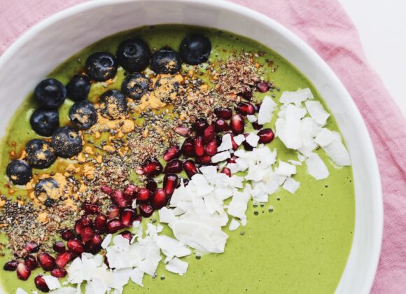 low carb matcha breakfast bowl