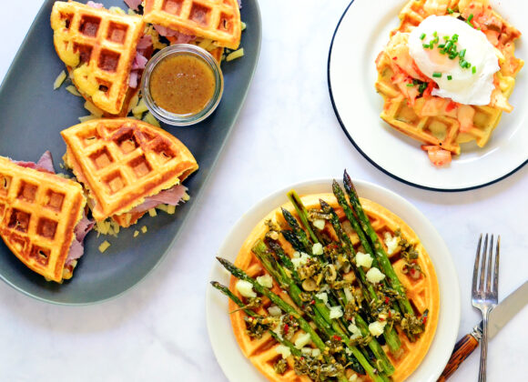 low carb savory waffles