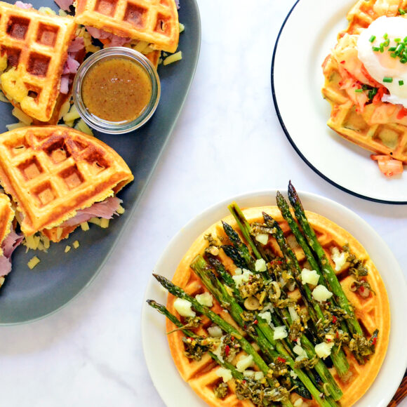 low carb savory waffles
