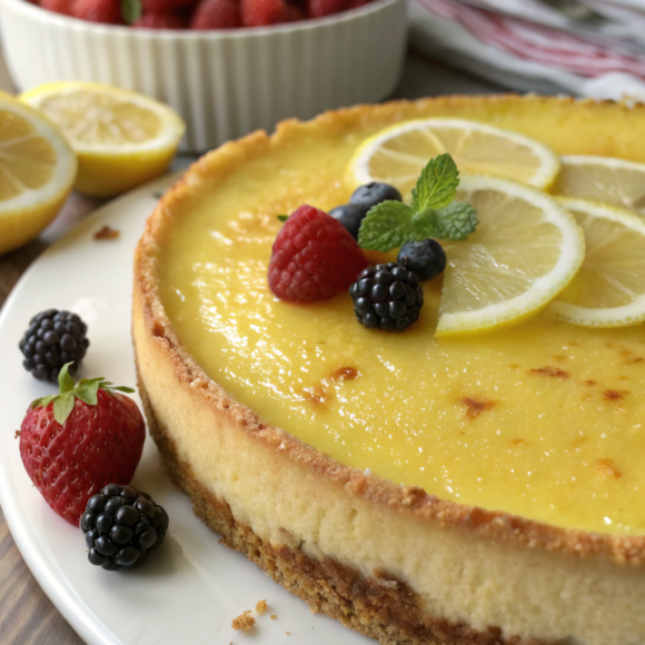 Easy Lemon Cheesecake