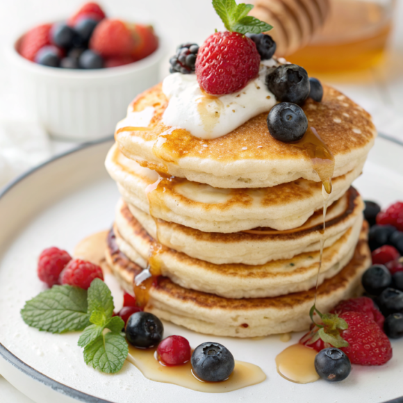 high-protein Greek yogurt pancakes