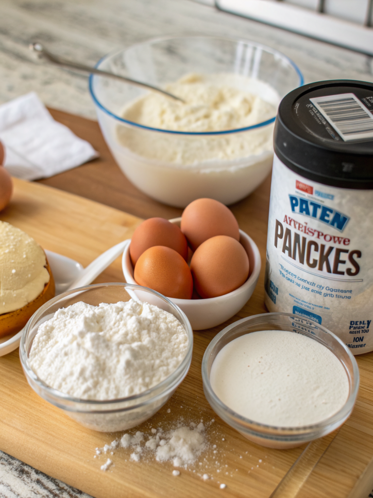 high-protein Greek yogurt pancakesingeredients