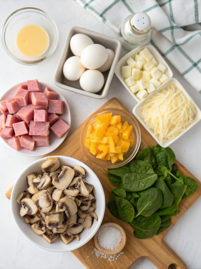 Make Ahead Keto Breakfast Casseroleingeredients