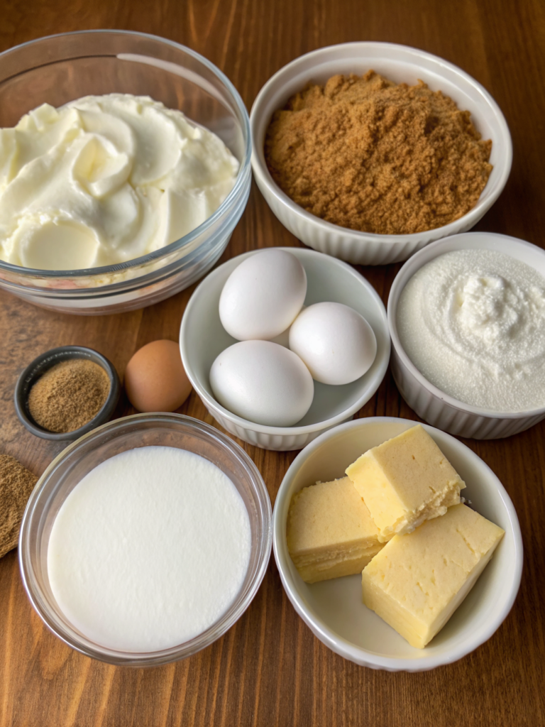 Easy Classic New York Cheesecakeingeredients