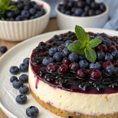 Ultimate Blueberry Cheesecake