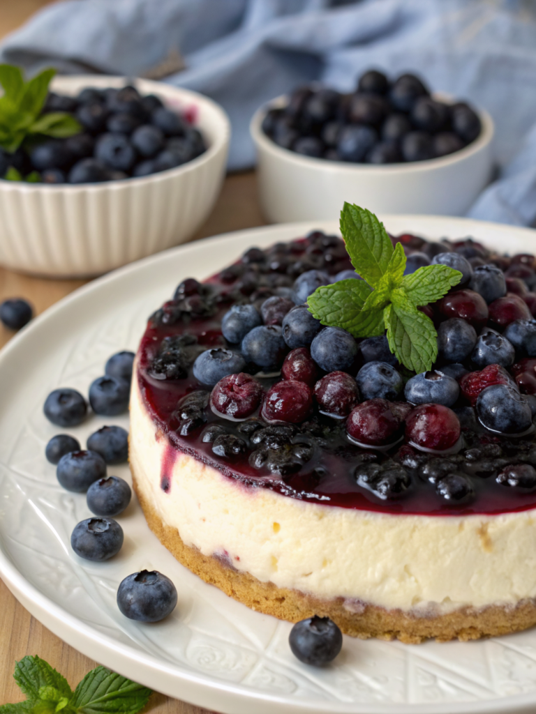 Ultimate Blueberry Cheesecake
