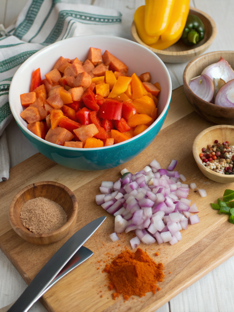 sweet potato breakfast hashingeredients