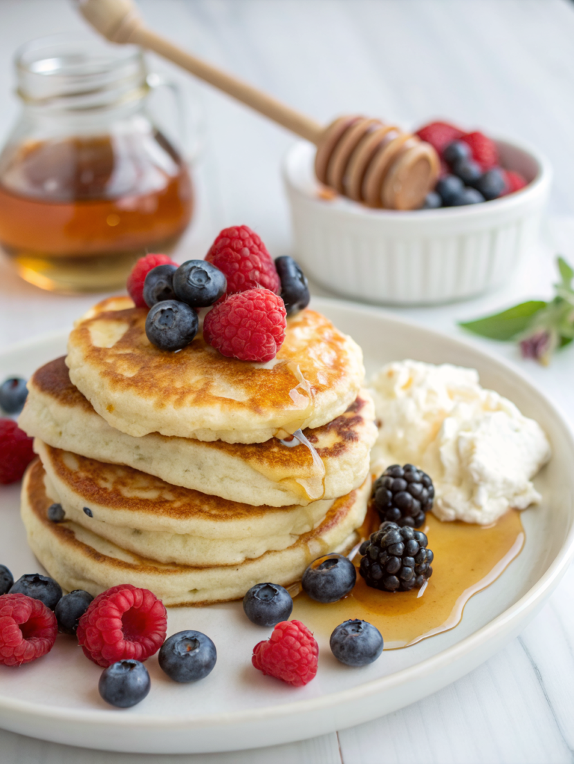 high-protein Greek yogurt pancakes