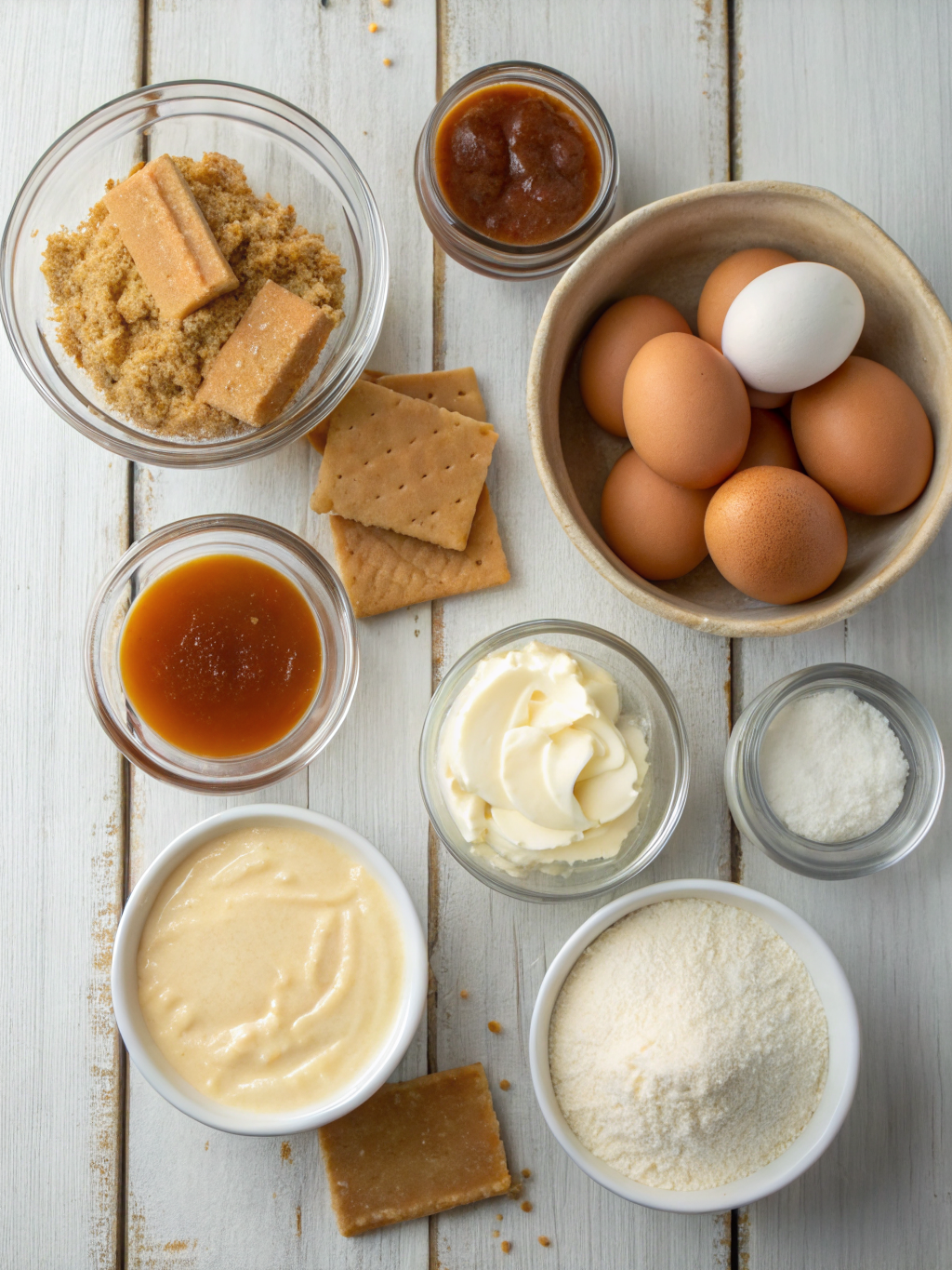 Easy Caramel Cheesecake ingredients