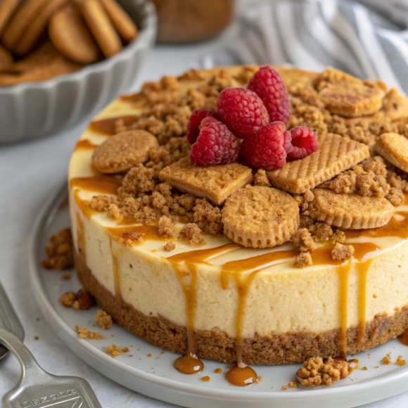 Easy Biscoff Cheesecake